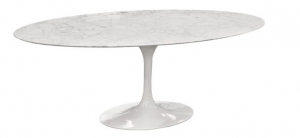 Oval marble table 244 cm made in italy